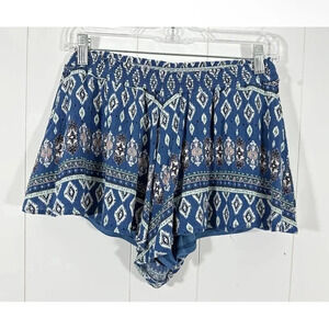 Altar’d State Size M Pull On Blue Boho Shorts Lined booty shorts